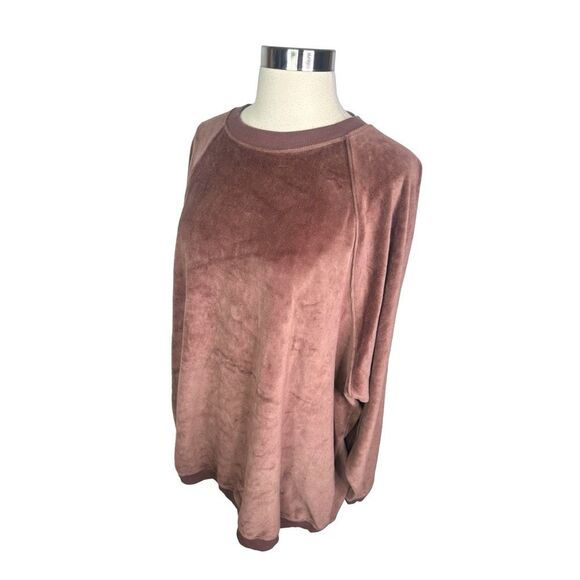 aerie Real Obsessed Oversized Velour Sweatshirt - Size Medium - Relic - Picture 3 of 5
